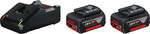 Zestaw startowy Bosch 2x akumulator 18V 4.0 Ah + ładowarka GAL18V-40 1600A019S0